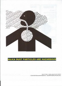 Silica Dust Particles are Hazardous